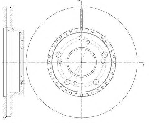 Тормозной диск KAWE 61232 10