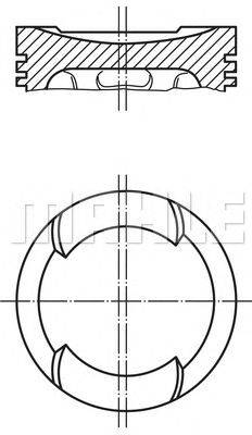 Поршень MAHLE ORIGINAL 034 65 00