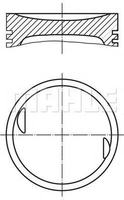 Поршень MAHLE ORIGINAL 002 27 02