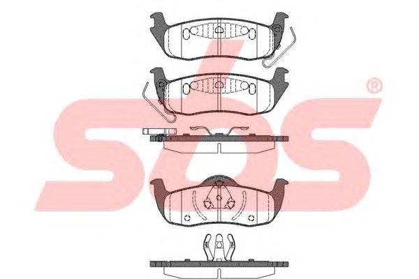 Комплект тормозных колодок, дисковый тормоз sbs 1501222266