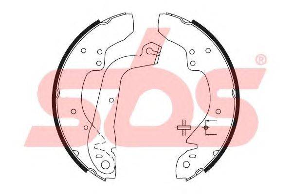 Комплект тормозных колодок sbs 18492799374