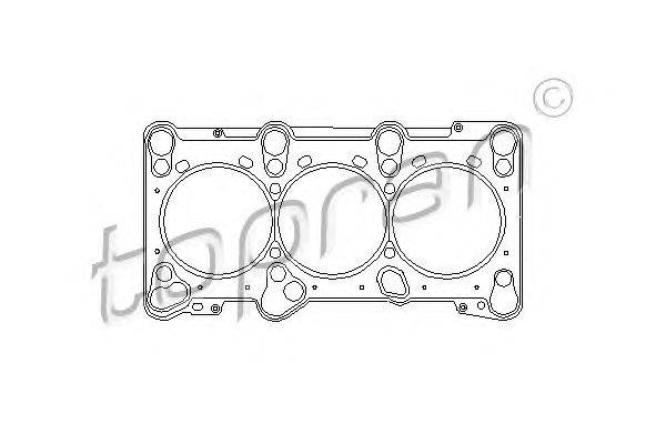 Прокладка, головка цилиндра TOPRAN 110 985