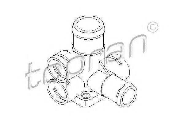 Фланец охлаждающей жидкости TOPRAN 100 718