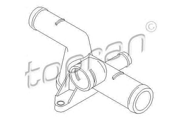 Фланец охлаждающей жидкости TOPRAN 108 198