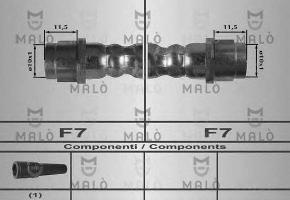 Тормозной шланг MALÒ 80253