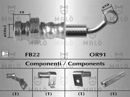 Тормозной шланг MALÒ 80507