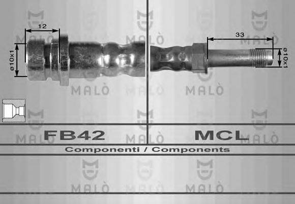 Тормозной шланг MALÒ 8686