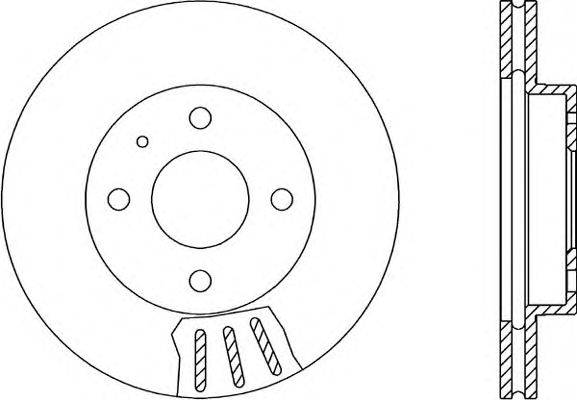 Тормозной диск OPEN PARTS BDR1014.20