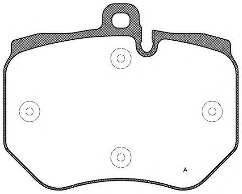 Комплект тормозных колодок, дисковый тормоз OPEN PARTS BPA1400.00