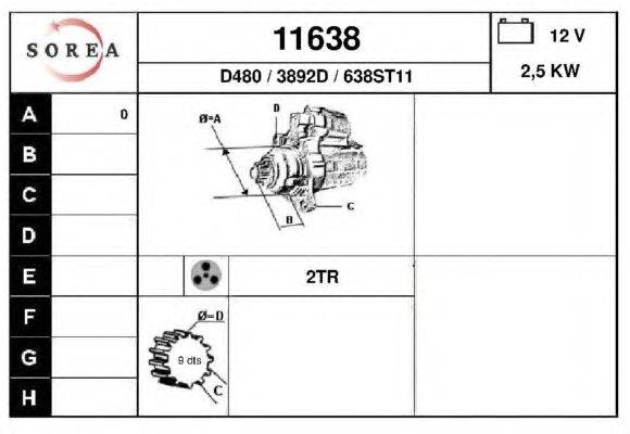 Стартер ELSTOCK 25420