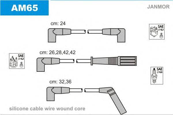 Комплект проводов зажигания JANMOR AM65