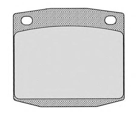 Комплект тормозных колодок, дисковый тормоз RAICAM 140.0