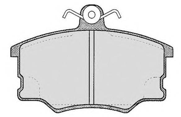 Комплект тормозных колодок, дисковый тормоз RAICAM 1901
