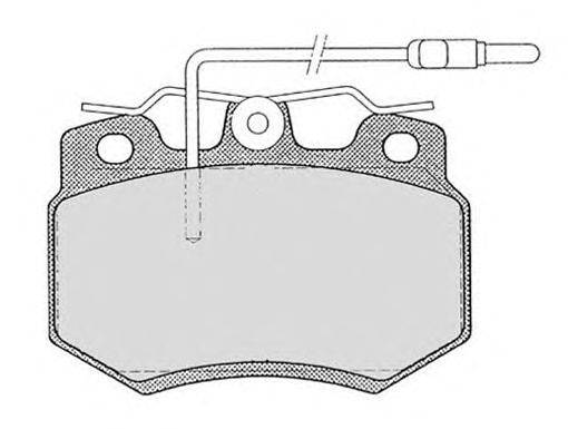 Комплект тормозных колодок, дисковый тормоз HAVAM 2599