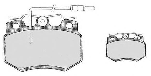 Комплект тормозных колодок, дисковый тормоз RAICAM 296.4