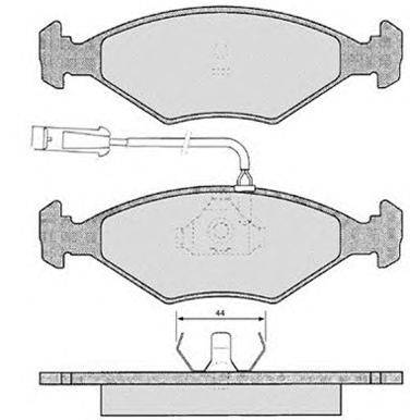 Комплект тормозных колодок, дисковый тормоз RAICAM 13312