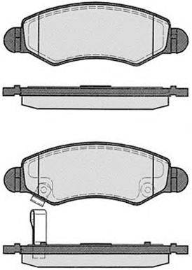 Комплект тормозных колодок, дисковый тормоз RAICAM 14240