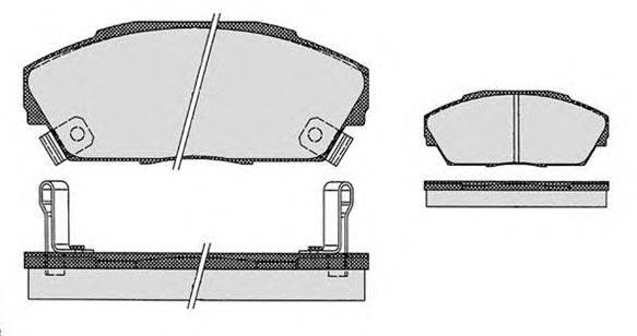 Комплект тормозных колодок, дисковый тормоз RAICAM 21447