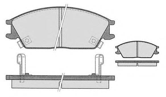 Комплект тормозных колодок, дисковый тормоз RAICAM 1.457.1