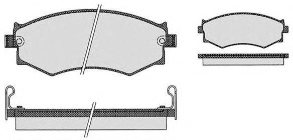 Комплект тормозных колодок, дисковый тормоз RAICAM 21526