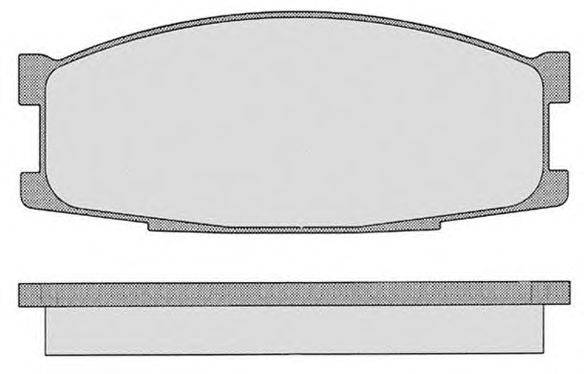 Комплект тормозных колодок, дисковый тормоз RAICAM 17460
