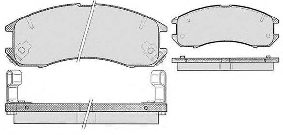 Комплект тормозных колодок, дисковый тормоз RAICAM 17710
