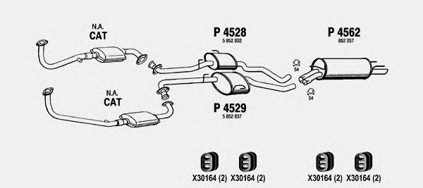 Система выпуска ОГ FENNO OP615