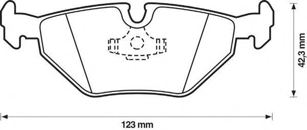 Комплект тормозных колодок, дисковый тормоз STOP 571387S
