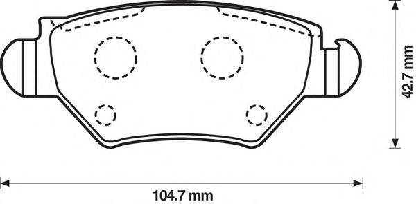 Комплект тормозных колодок, дисковый тормоз STOP 573010S
