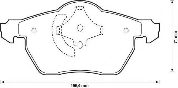 Комплект тормозных колодок, дисковый тормоз STOP 573052S