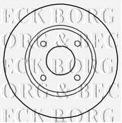 Тормозной диск BORG & BECK BBD5184
