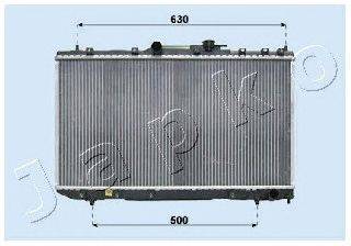 Радиатор, охлаждение двигателя JAPKO RDA153007