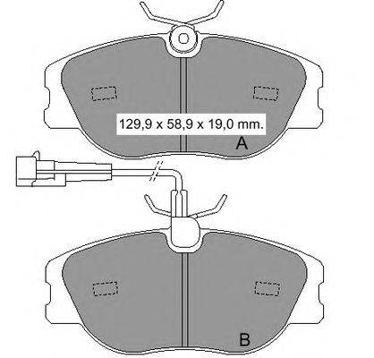 Комплект тормозных колодок, дисковый тормоз VEMA 833522
