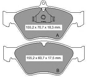 Комплект тормозных колодок, дисковый тормоз VEMA 835410