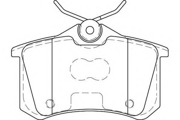 Комплект тормозных колодок, дисковый тормоз WAGNER WBP23554B