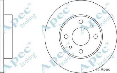 Тормозной диск APEC braking DSK103