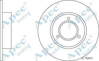 Тормозной диск APEC braking DSK105