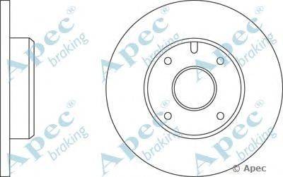 Тормозной диск APEC braking DSK129