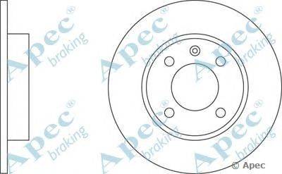 Тормозной диск APEC braking DSK137