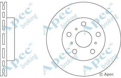 Тормозной диск APEC braking DSK154