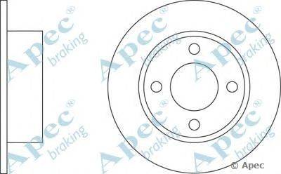 Тормозной диск APEC braking DSK155