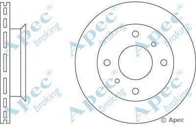 Тормозной диск APEC braking DSK164