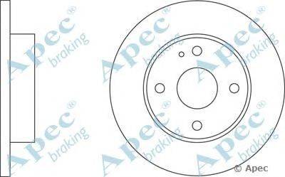 Тормозной диск APEC braking DSK173