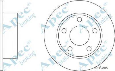 Тормозной диск APEC braking DSK181