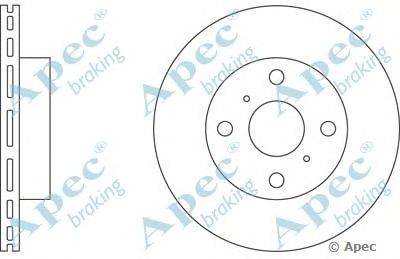 Тормозной диск APEC braking DSK183