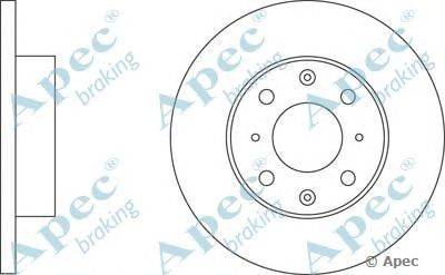 Тормозной диск APEC braking DSK194