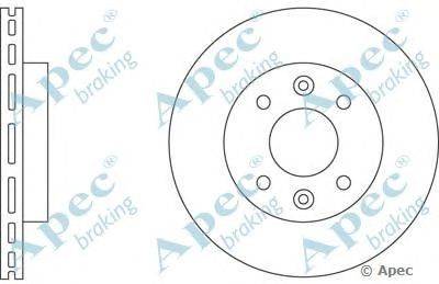 Тормозной диск APEC braking DSK199