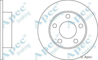 Тормозной диск APEC braking DSK2052