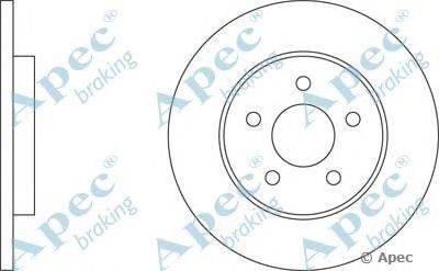 Тормозной диск APEC braking DSK2058