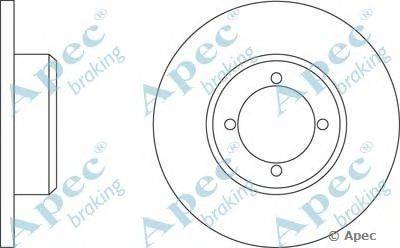 Тормозной диск APEC braking DSK210